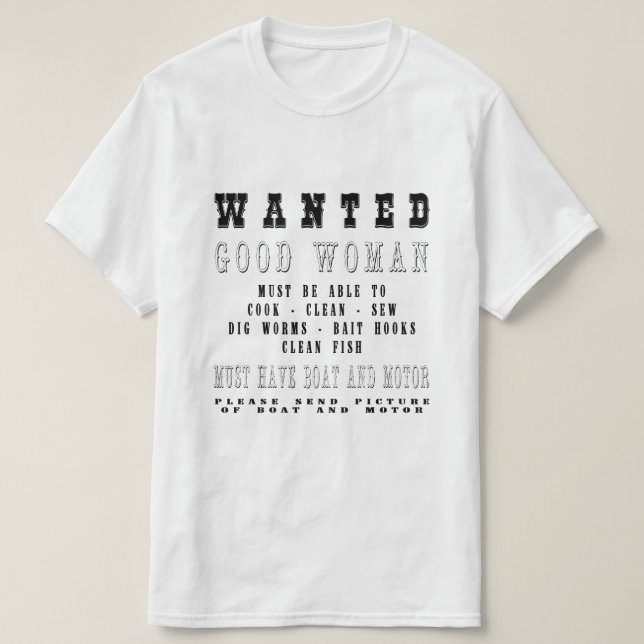 Camiseta Buena mujer querida (Diseño del anverso)
