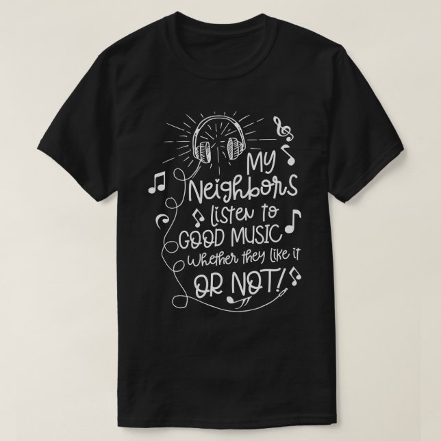 Camiseta Buena música (Diseño del anverso)