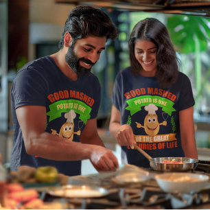 Camiseta Buena Papa Con Mastre Grandes Lujos De Vida Unisex