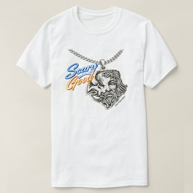 Camiseta Buena pieza de JC aterradora (Diseño del anverso)