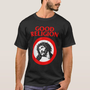 Camiseta Buena religión Divertida Jesús Punk Rock Parodia