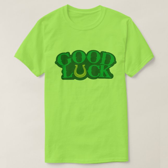 Camiseta Buena suerte Día de San Patricio (Diseño del anverso)