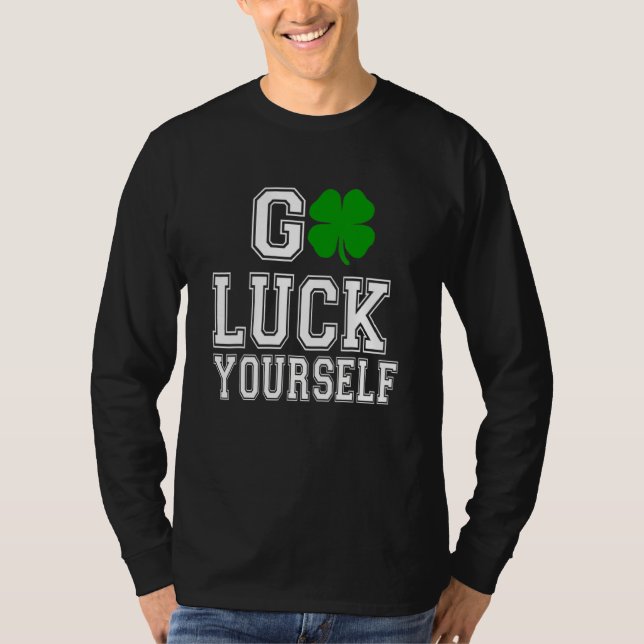 Camiseta Buena suerte, Green C Saint Patrick's Day (Anverso)