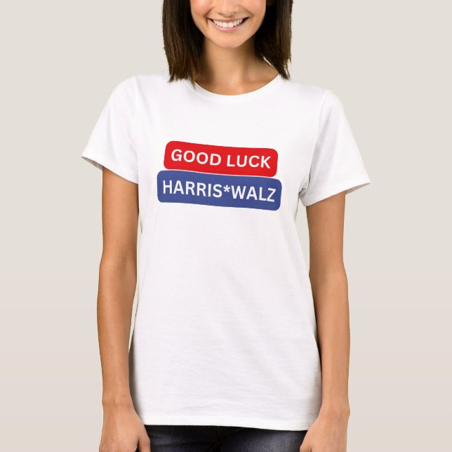 Camiseta Buena suerte Harris Walz (Anverso)