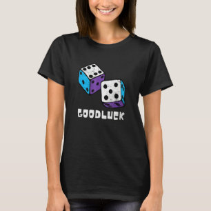 Camiseta Buena Suerte Juego Noche Retro Casino Dice jugador