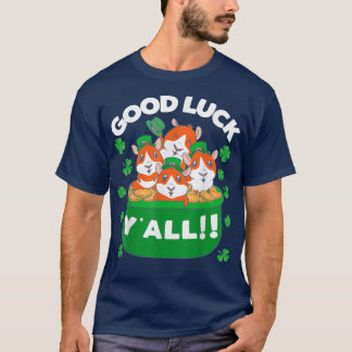 Camiseta Buena suerte Y'all Lucky Irish Pig Guinea St Patri
