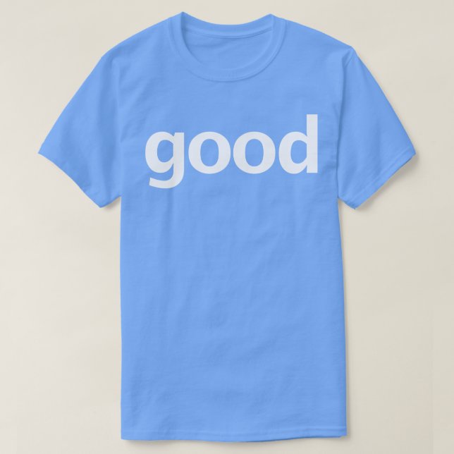 Camiseta Buena tipografía mínima Texto blanco (Diseño del anverso)