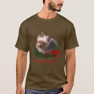 Camiseta Buenas fiestas de Yorkie