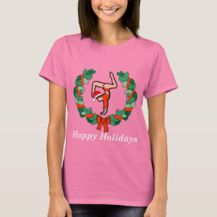 Camiseta Buenas fiestas guirnalda gimnástica