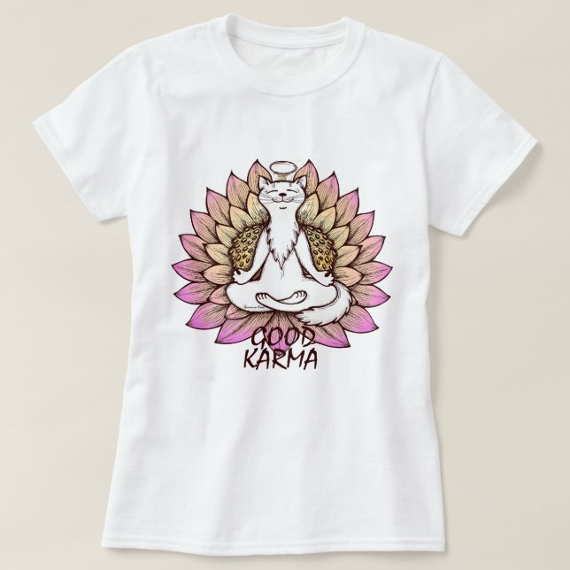 Camiseta Buenas karmas (Diseño del anverso)