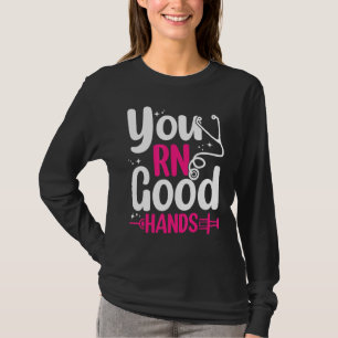 Camiseta Buenas Manos Cna Médica Enfermería Enfermería Clín