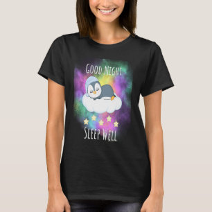 Camiseta Buenas noches dormir bien Penguin Para Niños