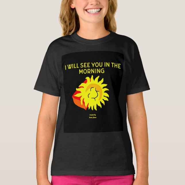 Camiseta Buenas noches Sun Chicas Black Basic T Shirt (Anverso)
