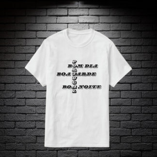 Camiseta Buenas tardes noche en portugués