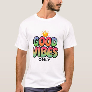 Camiseta Buenas Vibes Sólo Arcoiris Retro Tee Sun