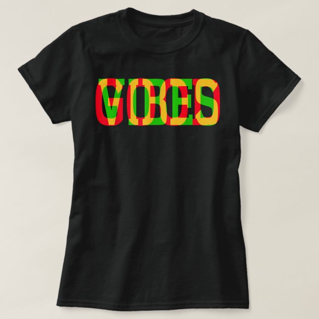 Camiseta Buenas vibraciones (Diseño del anverso)