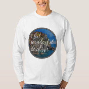 Camiseta buenas vibraciones citas motivacionales para el éx