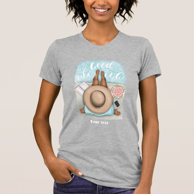 Camiseta Buenas Vibraciones de Verano (Anverso)