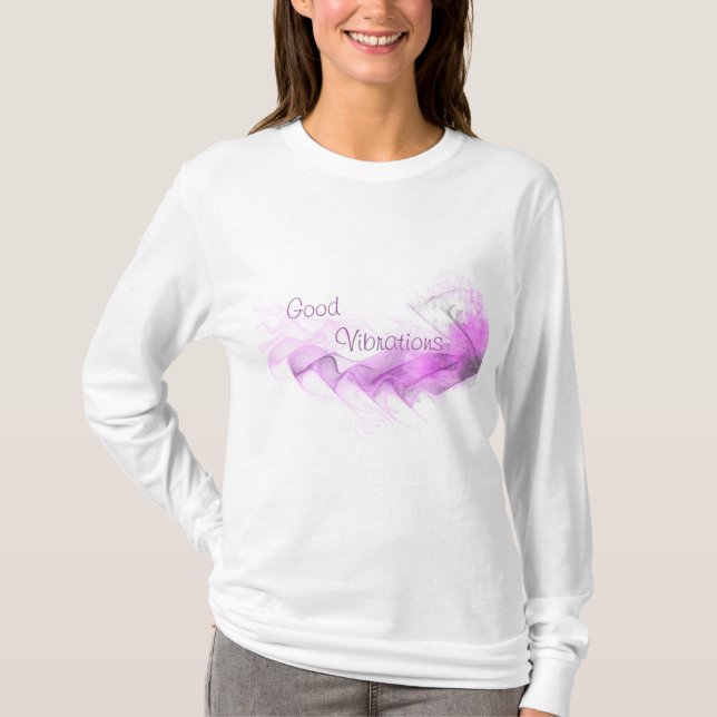 Camiseta buenas vibraciones - diseño abstracto del arte (Anverso)