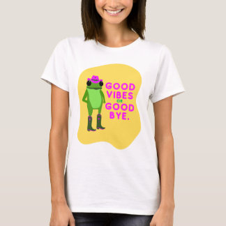 Camiseta Buenas Vibraciones o Adiós Rana – Estética Vaquera