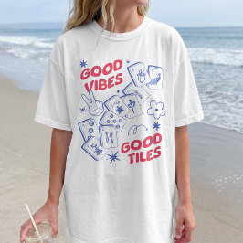 Camiseta Buenas Vibraciones Retro Mahjong