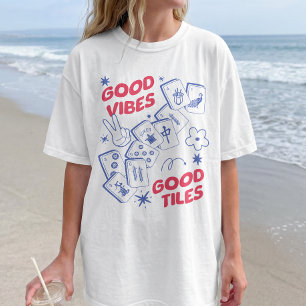 Camiseta Buenas Vibraciones Retro Mahjong