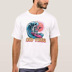 Camiseta Buenas vibraciones - Surf - Vibes de verano