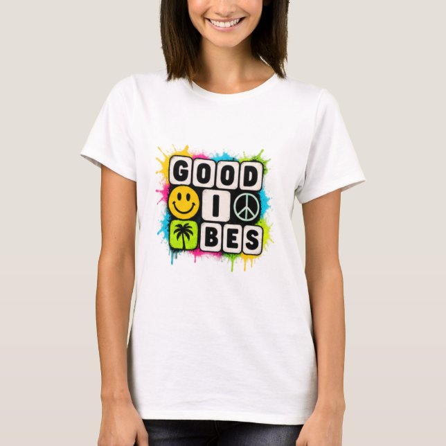 Camiseta buenas vibras (Anverso)