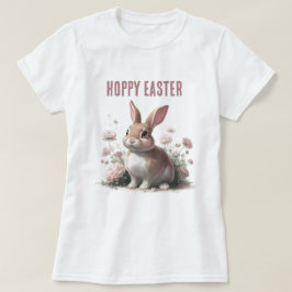 Camiseta Buenísima Pascua Pastel Bunny Floral