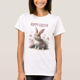 Camiseta Buenísima Pascua Pastel Bunny Floral