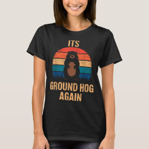 Camiseta Bueno es el día de la marmota de nuevo divertida M