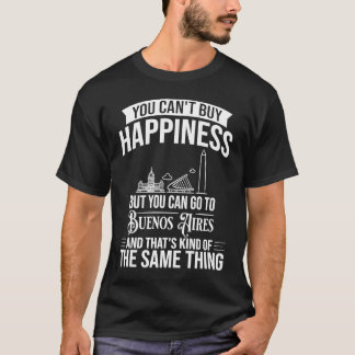 Camiseta Buenos Aires Argentina City Skyline Map Travel