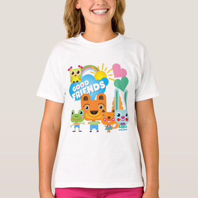 Camiseta Buenos amigos de los animales (Anverso)