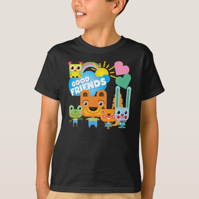 Camiseta Buenos amigos de los animales (Anverso)