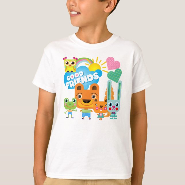 Camiseta Buenos amigos de los animales (Anverso)