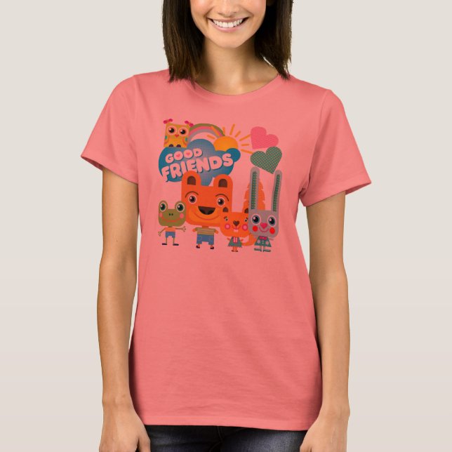 Camiseta Buenos amigos de los animales (Anverso)
