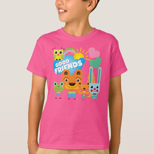 Camiseta Buenos amigos de los animales (Anverso)