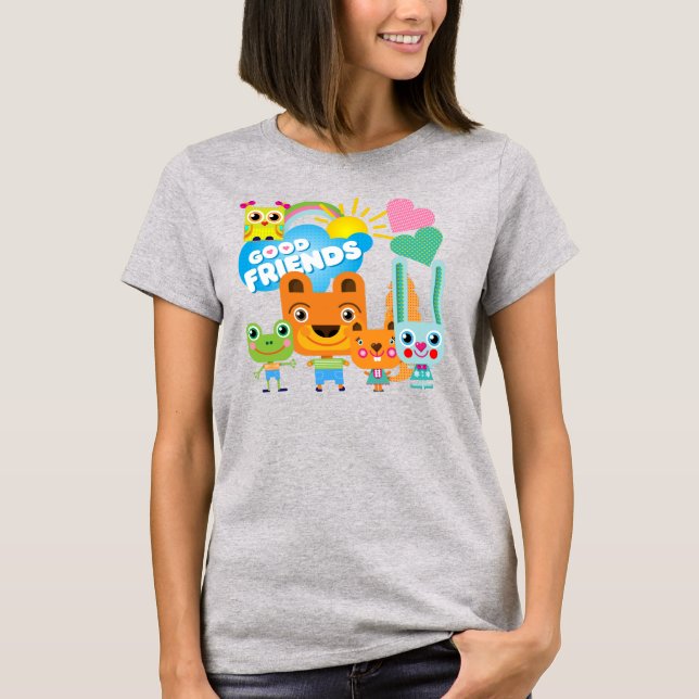 Camiseta Buenos amigos de los animales (Anverso)