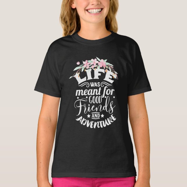 Camiseta Buenos Amigos Y Aventura (Anverso)