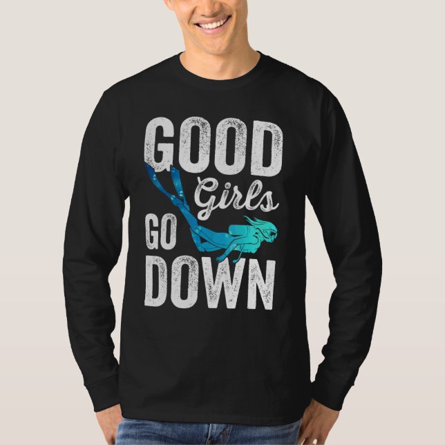 Camiseta Buenos Chicas en el buceo de Scuba (Anverso)
