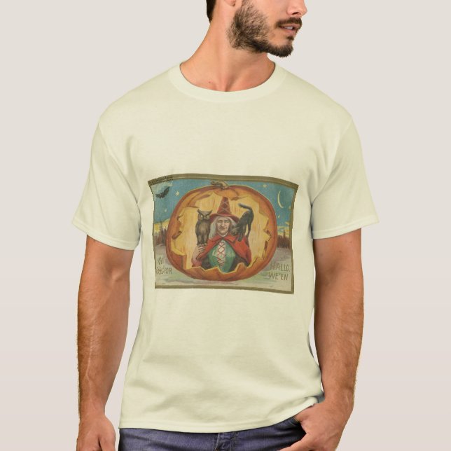 Camiseta Buenos deseos para Halloween (Anverso)