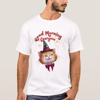 Camiseta Buenos días a todos, buenas citas de la mañana,