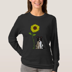 Camiseta Buenos días amor brillante mi perro Border Collie