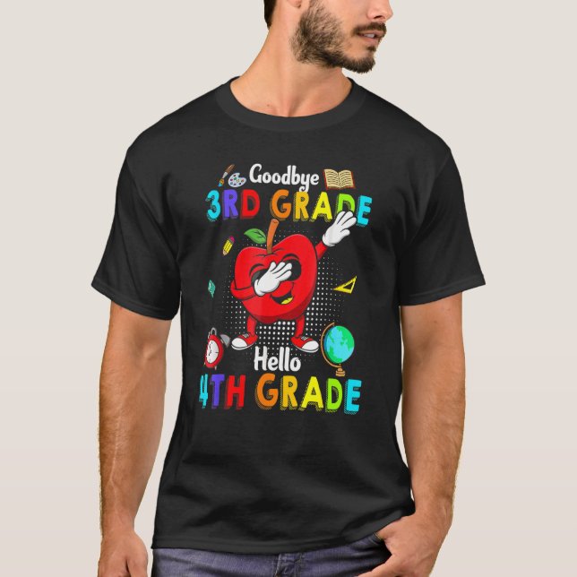Camiseta Buenos días, aplicación de Dabbing de 4º grado (Anverso)