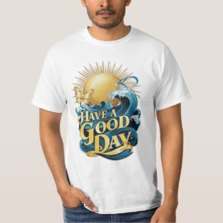 Camiseta Buenos días, diseño