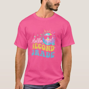 Camiseta Buenos días diversión de segundo grado colorida de