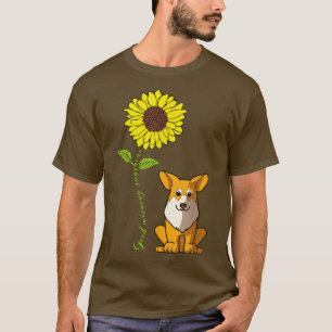 Camiseta Buenos días, el sol me encanta mi perro de Pembrok