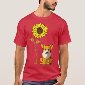 Camiseta Buenos días, el sol me encanta mi puerco Corgi Per