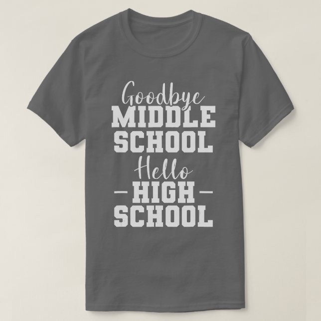 Camiseta Buenos días escuela secundaria primaria (Diseño del anverso)