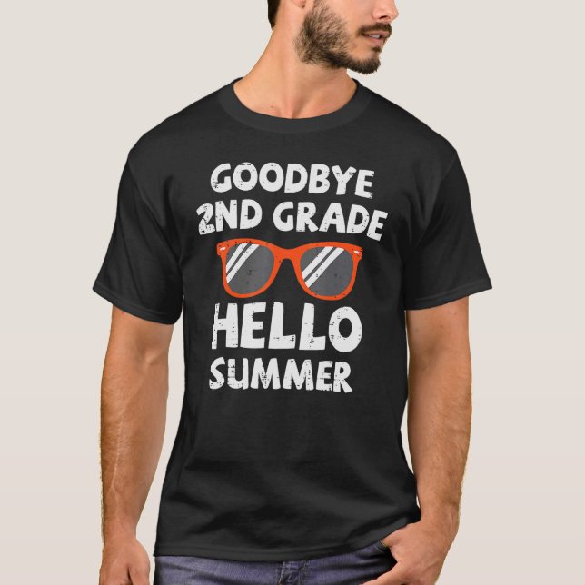 Camiseta Buenos días gafas de sol de verano de 2º grado (Anverso)